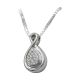 Infinite Teardrop with CZ Stone Necklace